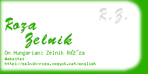 roza zelnik business card
